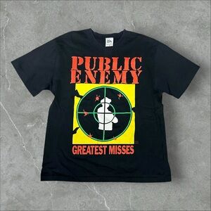 Vintage Public Enemy Shirt Mens Small Black Backstage Pass Greatest Misses‎ 90s